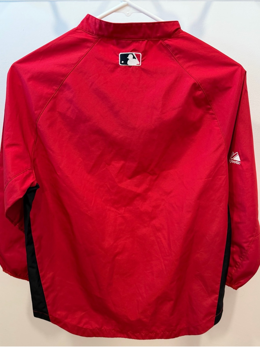MLB CINCINNATI REDS Embroidered Youth Quarter Zip Windbreaker - Picture 6 of 8